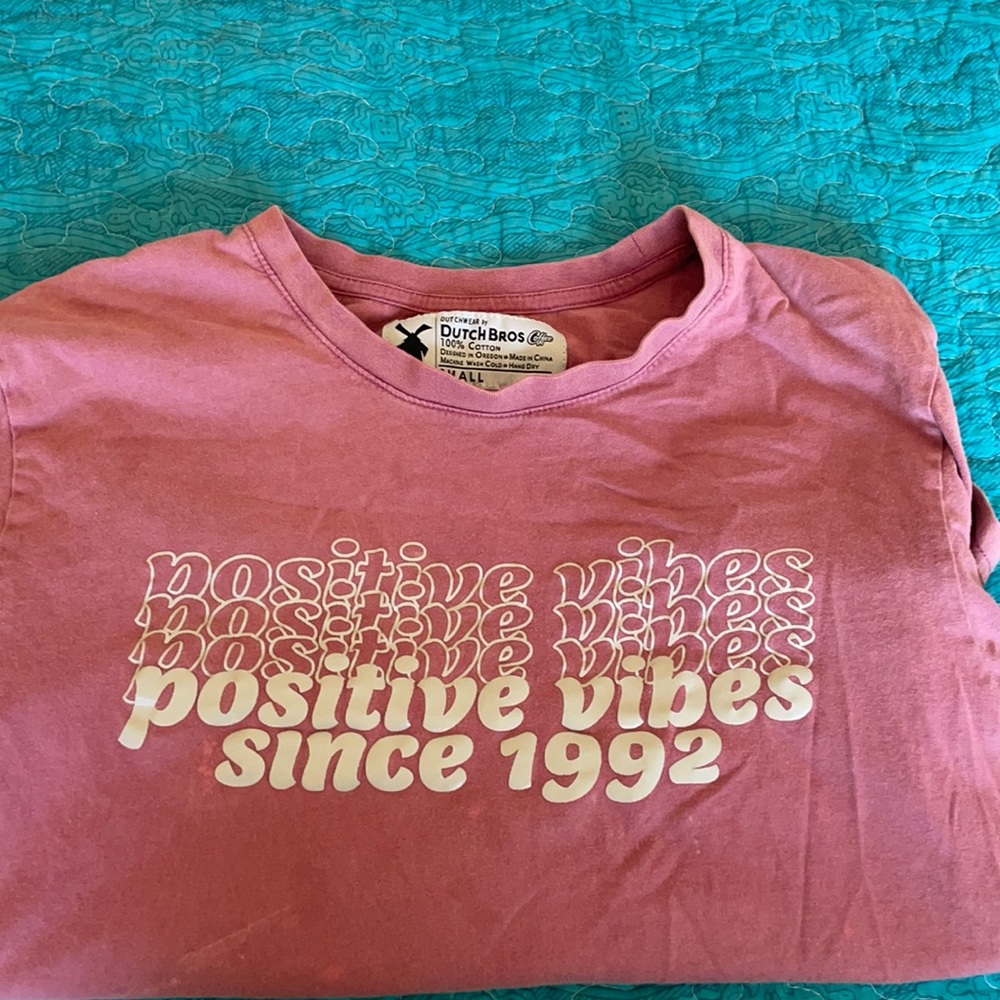 Dutch Bros pink t-shirt
